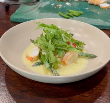 Steamed lobster tail Magimix.